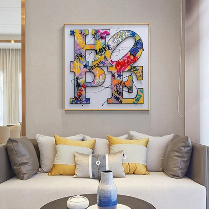 ChandelierDecor - Modern Graffiti Art Canvas Painting - Inspirational Home Decor