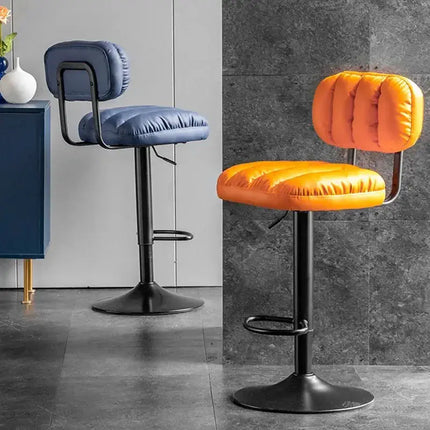 ChandelierDecor - Modern High Counter Bar Stools for Dining - AA Design Comfort Backrest Chairs