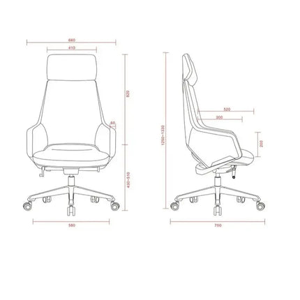 ChandelierDecor - Modern Luxury Leather Table – Adjustable • Office