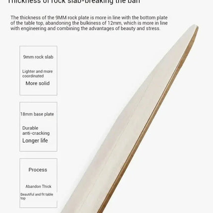 ChandelierDecor - Modern Rock Slab Dining Table Set – Dining Room