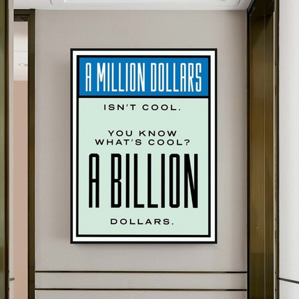 ChandelierDecor - Monopoly Canvas Wall Art: Exclusive Billion Dollars