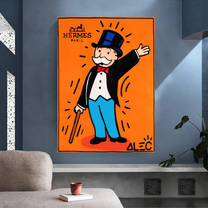 ChandelierDecor - Mr Monopoly Canvas Wall Art Hermes – Luxury Home Decor
