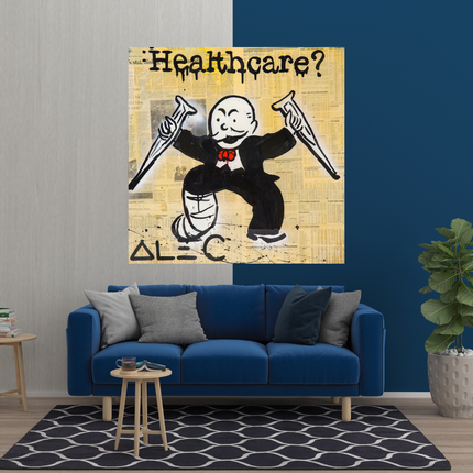 ChandelierDecor - Mr Monopoly Canvas Wall Art: Transformative Healthcare