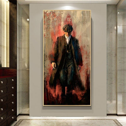 ChandelierDecor - Peaky Blinders Drama Tommy Shelby Canvas Wall Art