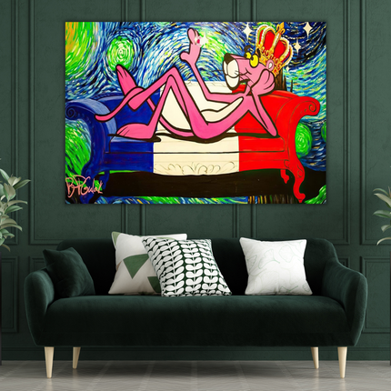 ChandelierDecor - Pink Panther Poster - Contemporary Cartoon Art
