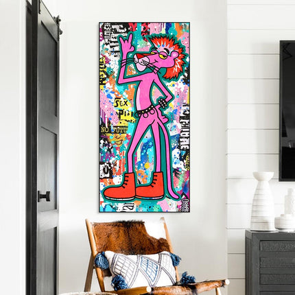 ChandelierDecor - Pink Panther Poster - Modern Artistic Flair