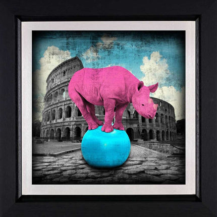 ChandelierDecor - Pop Art Animal Canvas Painting - Elephant and Rhino Wall Art