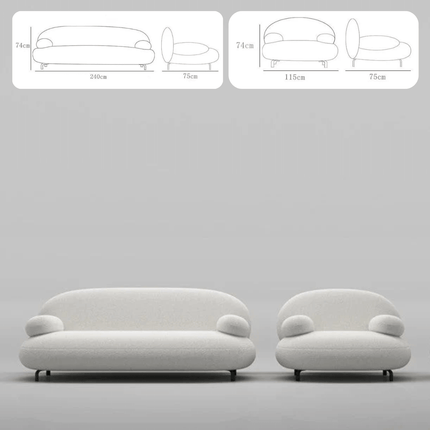 ChandelierDecor - Radius Round Sofa Set – Modern Living Room Comfort