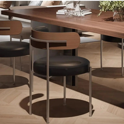 ChandelierDecor - Retro Walnut Dining Table Set – Dining Room