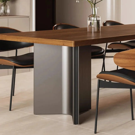ChandelierDecor - Retro Walnut Dining Table Set – Dining Room