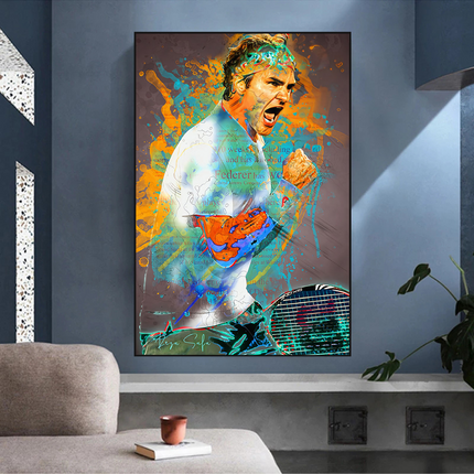 ChandelierDecor - Roger Federer Tennis Legend Canvas Wall Art