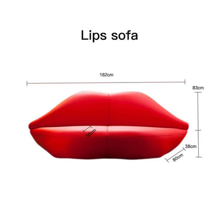 ChandelierDecor - Rose Petal Lips Sofa Set – Modern Velvet Statement Sofa
