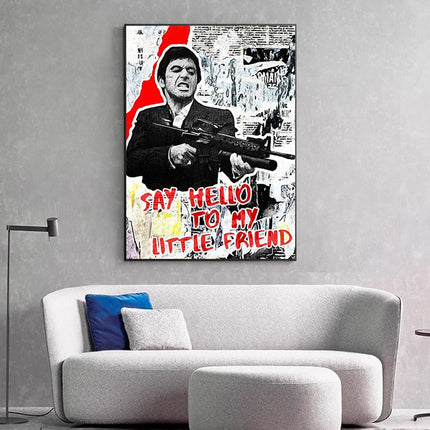 ChandelierDecor - Scarface Tony Montana Poster: Say Hello to my Little friend