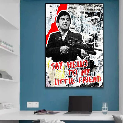 ChandelierDecor - Scarface Tony Montana Poster: Say Hello to my Little friend