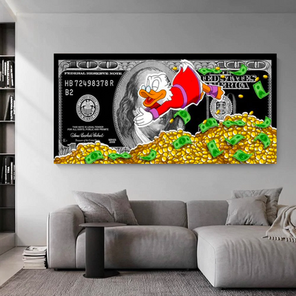 ChandelierDecor - Scrooge McDuck Money Pool Wall Art