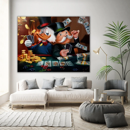 ChandelierDecor - Scrooge McDuck Poker Legends: Mr Monopoly Wall Art