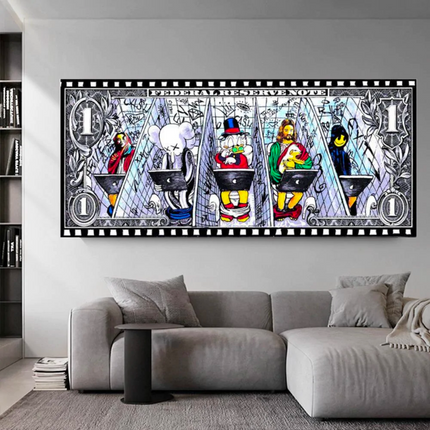 ChandelierDecor - Scrooge Super heroes at Work Wall Art