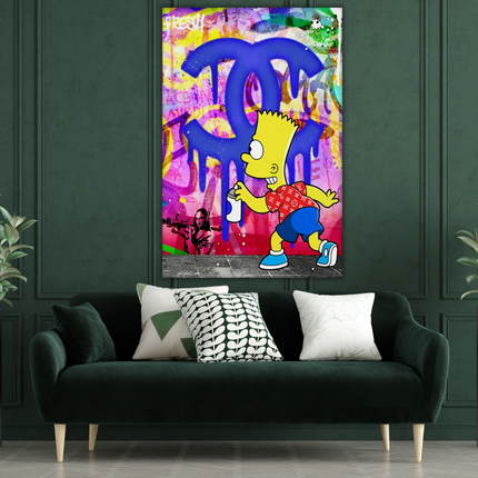 ChandelierDecor - Simpson Canvas Wall Art: Unique and Vibrant Decor