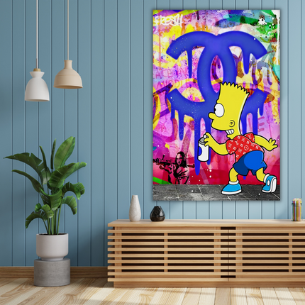 ChandelierDecor - Simpson Canvas Wall Art: Unique and Vibrant Decor