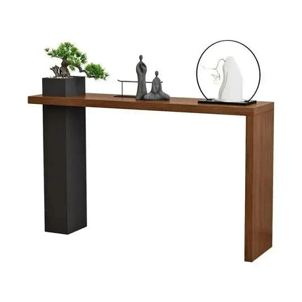 ChandelierDecor - Slim Solid Wood Console Table for Narrow Spaces