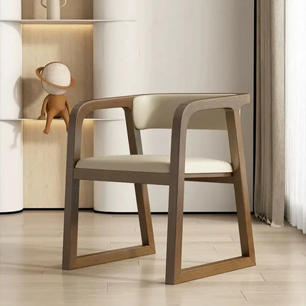 ChandelierDecor - Solid Walnut Dining Chairs Set - Ergonomic Full Back Comfort