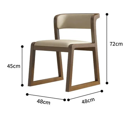 ChandelierDecor - Solid Walnut Dining Chairs Set - Ergonomic Full Back Comfort