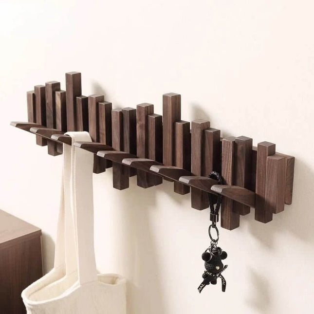 ChandelierDecor - Solid Wood Clothes Hanging Wall Mounted Rack