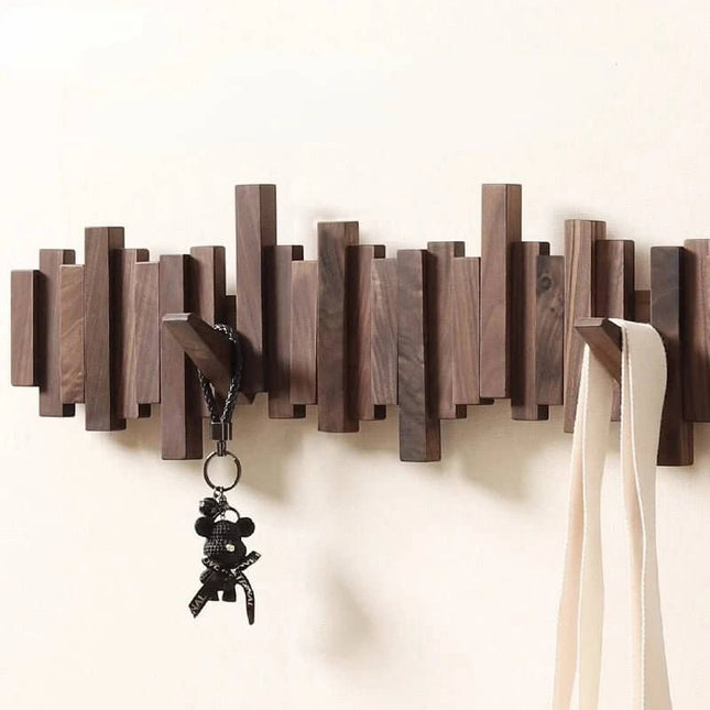 ChandelierDecor - Solid Wood Clothes Hanging Wall Mounted Rack
