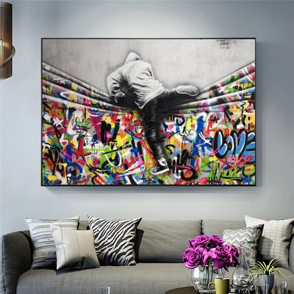 ChandelierDecor - Street Art Canvas Posters - Modern Graffiti Prints for Home Decor