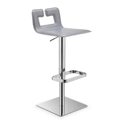 ChandelierDecor - Swivel Kitchen Island Stools with Adjustable Height & Backrest - Modern Metal Bar Chairs