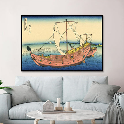 ChandelierDecor - The Great Sailor Boat of Kanagawa Japanese Art Canvas Wall Art