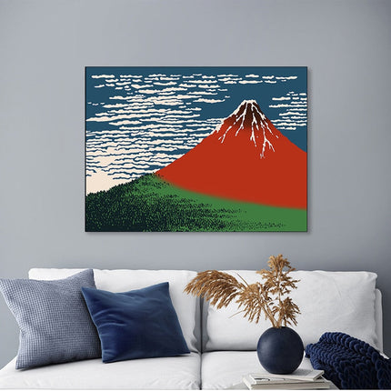 ChandelierDecor - The Great Volcano of Kanagawa Japanese Art Canvas Wall Art