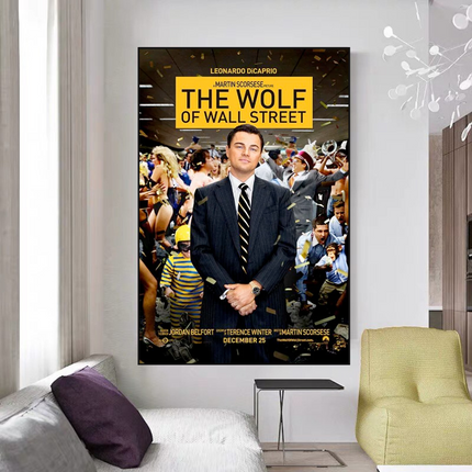 ChandelierDecor - The Wolf of Wall Street Leonardo Dicaprio Canvas Wall Art