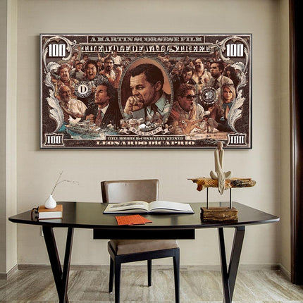 ChandelierDecor - The Wolf of Wall Street Leonardo Dicaprio Canvas Wall Art