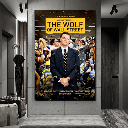 ChandelierDecor - The Wolf of Wall Street Leonardo Dicaprio Canvas Wall Art