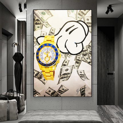 ChandelierDecor - Time is Money Canvas Art: The Perfect Rolex Timepiece