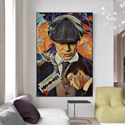 ChandelierDecor - Tommy Shelby Peaky Blinders Drama Canvas Wall Art Poster
