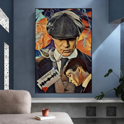 ChandelierDecor - Tommy Shelby Peaky Blinders Drama Canvas Wall Art Poster