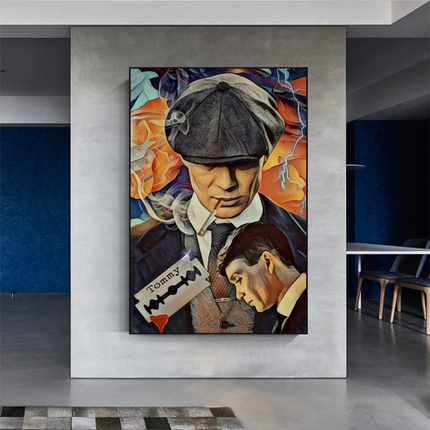 ChandelierDecor - Tommy Shelby Peaky Blinders Drama Canvas Wall Art Poster