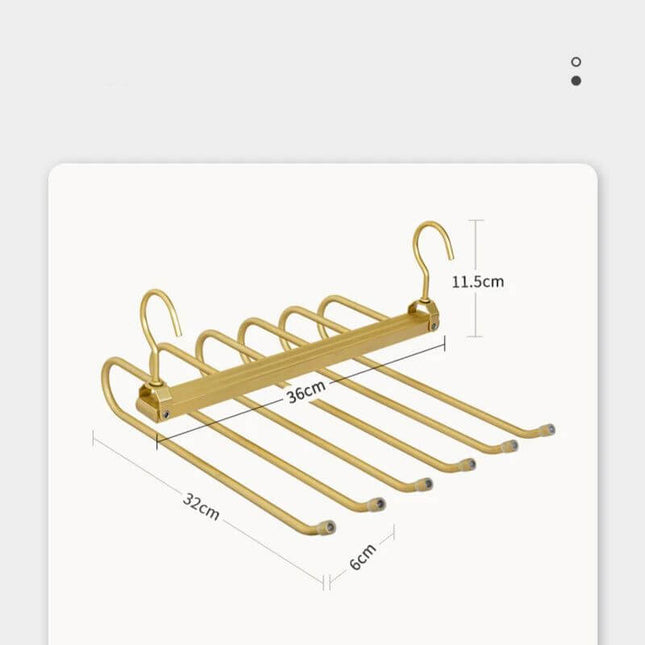 ChandelierDecor - Trousers 6 in 1 Folding 360° Rotatable Aluminium Alloy Hangers