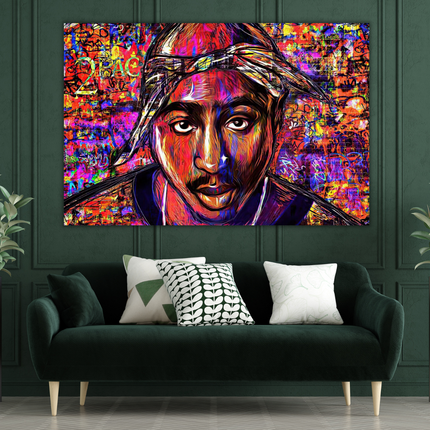 ChandelierDecor - TuPac Graffiti Canvas Art - Limited Edition Street Art