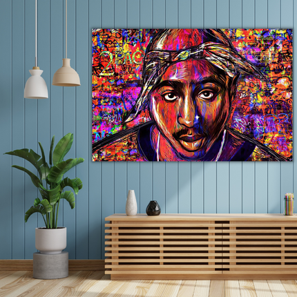 ChandelierDecor - TuPac Graffiti Canvas Art - Limited Edition Street Art