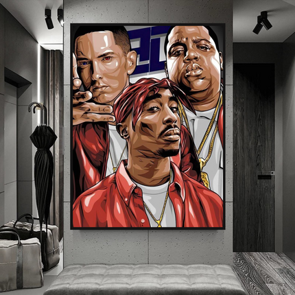 ChandelierDecor - TuPac and Biggie Smalls Singers Canvas Wall Art