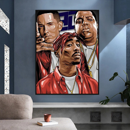 ChandelierDecor - TuPac and Biggie Smalls Singers Canvas Wall Art