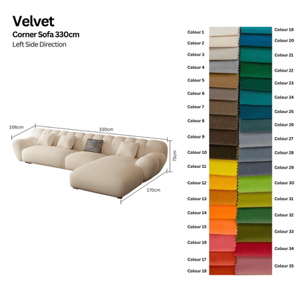 ChandelierDecor - Tulip Loveseat Sofa Set – Artistic Velvet Lounge Seating