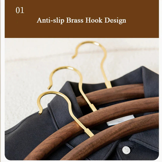 ChandelierDecor - Vintage Half-Round Walnut Wood Hanger – Retro Style