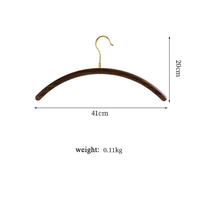 ChandelierDecor - Vintage Half-Round Walnut Wood Hanger – Retro Style