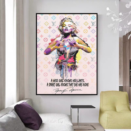 ChandelierDecor - Wise Girl: Marilyn Monroe Pop Icon Wall Art