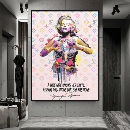 ChandelierDecor - Wise Girl: Marilyn Monroe Pop Icon Wall Art