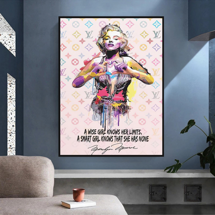 ChandelierDecor - Wise Girl: Marilyn Monroe Pop Icon Wall Art